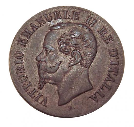 Moneta da due centesimi del 1861 (Miniatura 219x207 px)
