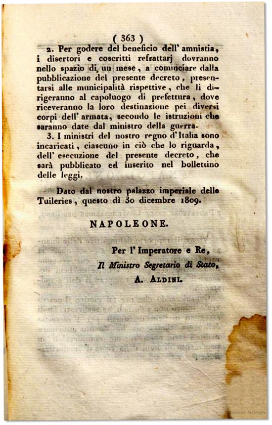 Bollettino delle leggi del Regno d’Italia del 1809 (Miniatura 219x342 px)