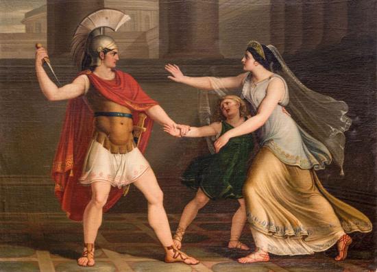 C. Gargalli, Pirro che minaccia di uccidere Astianatte, 1815 (Miniatura 219x158 px)