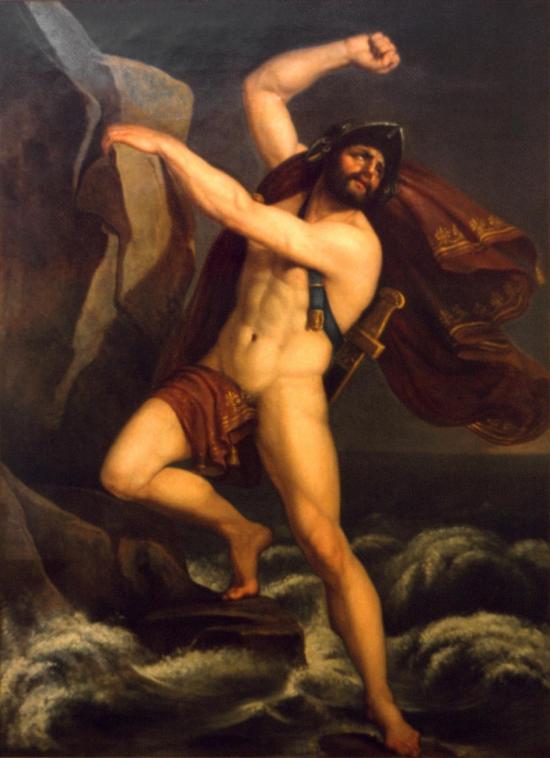 C. Gargalli, Aiace che si salva su uno scoglio, 1814 (Miniatura 219x301 px)