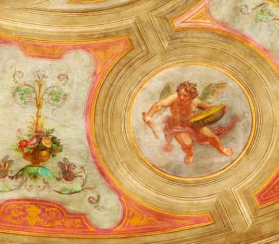 Dettaglio della volta del Teatro Comunale (Miniatura 219x191 px)