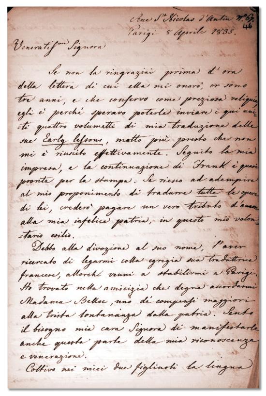 Lettera di Bianca del 1835 (Miniatura 219x325 px)